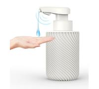 Octonyluck Dispenser Sapone Automatico, Dispenser Sapone Bagno Automatico con Sensore Infrarossi, USB Ricaricabile Dosatore Sapone Cucina, Porta Sapone Bagno con Etichetta Impermeabile, IPX5, 300 ml