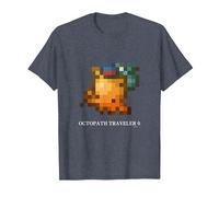 OCTOPATH Traveler 0 - Octopuff Pixel Maglietta, Uomo, Pervinca, XL