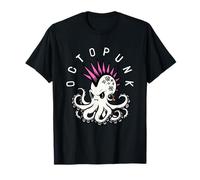 Octopunk Funny Octopus Punk For Men Women Maglietta