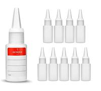 Octopus 10 x 30 ml bottiglie plastica di HDPE con tappi di dosaggio bianco