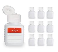 Octopus 10 x 50 ml bottiglie plastica di HDPE con tappo copertina apribile bianco