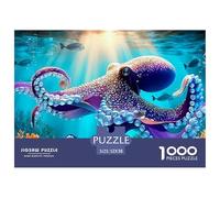 Octopus 1000 Pezzi Marine Animals Puzzle Classici Animali Divertenti Per Uomo E Donna Difficoltà Sfida Per Adulti E Bambini Da 14 Anni E Più Decorazione Domestica Regalo Giocattolo Colorato Per La Fa