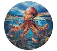 Octopus 1000 Teile Puzzle Für Erwachsene Bildungspiele Stressabbau-Puzzle Teamgeist Pflegen Für Die Ganze Familie, Geschenke Für Frauen & Männer 1000pcs (67.5x67.5cm)