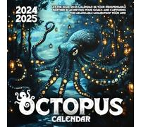 Octopus Calendar 2024 2025: 16 Months of The Animal from Sep 2024 to Dec 2025,Square 8.5 x 8.5 Inches Gift For Organizing & Planning