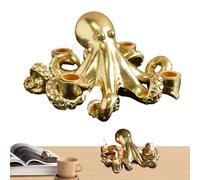 Octopus Candle Holder, Resin Decorative Stand, Unique Table Sculpture For Home Décor, Nautical Themed Ornament, Resin Construction, Inspired Candle