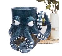 Octopus Cup | Handmade Octopus Shaped Statue Mug |provides Stability For Daily Use With Intricate Carving Details Adding Elegance And A Smooth Rounded Rim Enhancing Comfort During Sipping