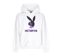 Octopus - Felpa con Cappuccio Logo Playboy Bianca - -Sweatshirts & Hoodies -Uomo -Bianco -S