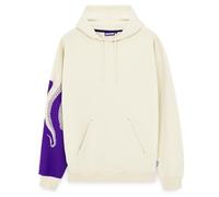 Octopus Felpa con Cappuccio Side Tentacles Hoodie Felpa con tentacoli su Manica 2024/25 Milano Originale (IT, Testo, M, Regular, Regular, Cream)