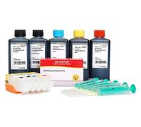 Octopus Fill In, cartucce Quickfill compatibili per Canon PGI-580, CLI-581 con 5 inchiostri da 100 ml