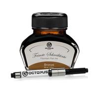 Octopus Fluids Bronze - Inchiostro da scrittura con convertitore, inchiostro penna stilografica, bronzo 30 ml