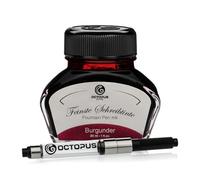 Octopus Fluids Burgunder - Inchiostro da scrittura con convertitore, inchiostro penna stilografica, rosso 30 ml