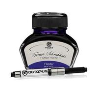 Octopus Fluids Flieder - Inchiostro da scrittura incluso convertitore, Inchiostro per penna stilografica in bicchiere d'inchiostro, Inchiostro per calligrafia, Viola 30ml
