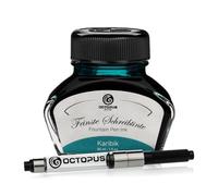 Octopus Fluids Karibik - Inchiostro da scrittura con convertitore, inchiostro penna stilografica, turchese 30 ml