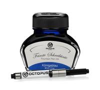 Octopus Fluids Königsblau - Inchiostro da scrittura con convertitore, inchiostro penna stilografica, blu reale cancellabile, 30 ml