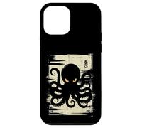 Octopus giapponese nero vintage Ukiyo-e Art Uomini Donne Bambini Custodia per iPhone 12 mini