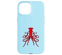 Octopus gigante calamaro cefalopode male pericoloso mare comico divertimento Custodia per iPhone 15