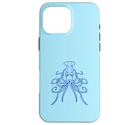 Octopus gigante calamaro cefalopode male pericoloso mare comico divertimento Custodia per iPhone 16 Pro Max