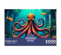 Octopus, Gioco Di Puzzle Da 1000 Pezzi, Attività Conviviale Per La Famiglia, Regalo O Souvenir, Adatto Dai 10 Anni, 38x26cm/1000pcs