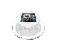 Octopus Graphic Japanese Art Anime Van Gogh - Polpo da donna PopSockets PopGrip per MagSafe
