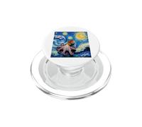 Octopus Graphic Japanese Art Anime Van Gogh - Polpo da donna PopSockets PopGrip per MagSafe
