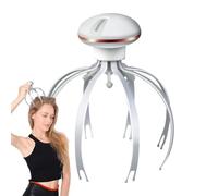 Octopus Head Massager Scalp, Elettrico Ricaricabile Scruncher, Cordless Claw Massager, Deep Relaxation Head Scratcher, Soothing Stimulator, Portable Stress Relief Tool, Ideal for Home