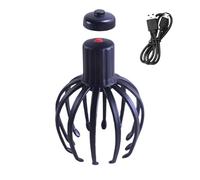 Octopus Head Massager Scalp - Rechargeable Scraper Octopus Head Massager Scalp, Electric | Cordless Portable Scrubber For Stress Relaxation 12 Fingers Hair Growth Stimulator Body Relaxing