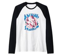 Octopus Hug - Divertente Arte a Forma di Creatura degli abissi marini Maglia con Maniche Raglan