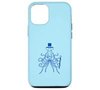 Octopus Kraken Mr. Sir cappello a cilindro monocle occhiali ricchi calamari Custodia per iPhone 12/12 Pro