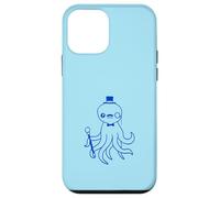 Octopus Kraken Mr. Sir cappello a cilindro monocle occhiali ricchi calamari Custodia per iPhone 12 mini