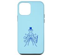 Octopus Kraken Mr. Sir cappello a cilindro monocle occhiali ricchi calamari Custodia per iPhone 12 mini