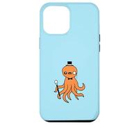 Octopus Kraken Mr. Sir cappello a cilindro monocle occhiali ricchi calamari Custodia per iPhone 12 Pro Max