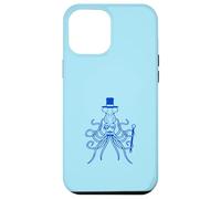 Octopus Kraken Mr. Sir cappello a cilindro monocle occhiali ricchi calamari Custodia per iPhone 12 Pro Max