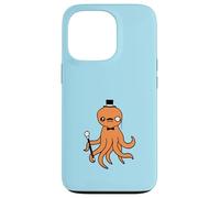 Octopus Kraken Mr. Sir cappello a cilindro monocle occhiali ricchi calamari Custodia per iPhone 13 Pro