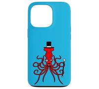 Octopus Kraken Mr. Sir cappello a cilindro monocle occhiali ricchi calamari Custodia per iPhone 13 Pro