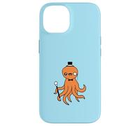 Octopus Kraken Mr. Sir cappello a cilindro monocle occhiali ricchi calamari Custodia per iPhone 14