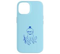 Octopus Kraken Mr. Sir cappello a cilindro monocle occhiali ricchi calamari Custodia per iPhone 14
