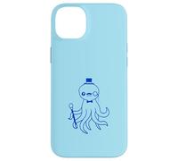 Octopus Kraken Mr. Sir cappello a cilindro monocle occhiali ricchi calamari Custodia per iPhone 14 Plus