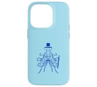 Octopus Kraken Mr. Sir cappello a cilindro monocle occhiali ricchi calamari Custodia per iPhone 14 Pro
