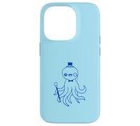 Octopus Kraken Mr. Sir cappello a cilindro monocle occhiali ricchi calamari Custodia per iPhone 14 Pro