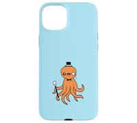 Octopus Kraken Mr. Sir cappello a cilindro monocle occhiali ricchi calamari Custodia per iPhone 15 Plus