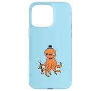 Octopus Kraken Mr. Sir cappello a cilindro monocle occhiali ricchi calamari Custodia per iPhone 15 Pro Max