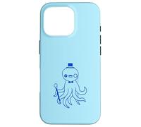 Octopus Kraken Mr. Sir cappello a cilindro monocle occhiali ricchi calamari Custodia per iPhone 16 Pro