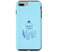 Octopus Kraken Mr. Sir cappello a cilindro monocle occhiali ricchi calamari Custodia per iPhone 7 Plus/8 Plus