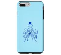 Octopus Kraken Mr. Sir cappello a cilindro monocle occhiali ricchi calamari Custodia per iPhone 7 Plus/8 Plus