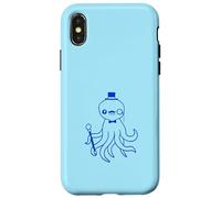 Octopus Kraken Mr. Sir cappello a cilindro monocle occhiali ricchi calamari Custodia per iPhone X/XS