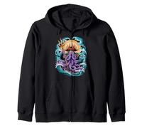 Octopus Kraken Pirata Marea Dio Forma Felpa con Cappuccio