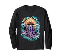 Octopus Kraken Pirata Marea Dio Forma Maglia a Manica