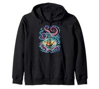 Octopus Kraken Pirata Rising da un idromassaggio Felpa con Cappuccio