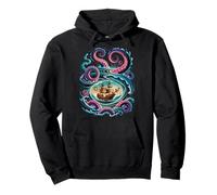 Octopus Kraken Pirata Rising da un idromassaggio Felpa con Cappuccio