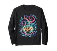 Octopus Kraken Pirata Rising da un idromassaggio Maglia a Manica